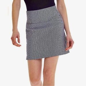 S.C.&CO Ladies Tummy Control Black and White Stretchy Skort Women's Size Medium